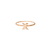 X Ring - Rose Gold Plated