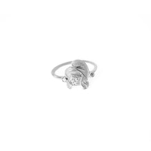 White Smurfette Ring - White Plated