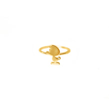 Smurf Shiny Tail Ring - Yellow Gold Plated