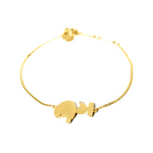 Smurf Shiny Tail Bracelet - Yellow Gold Plated