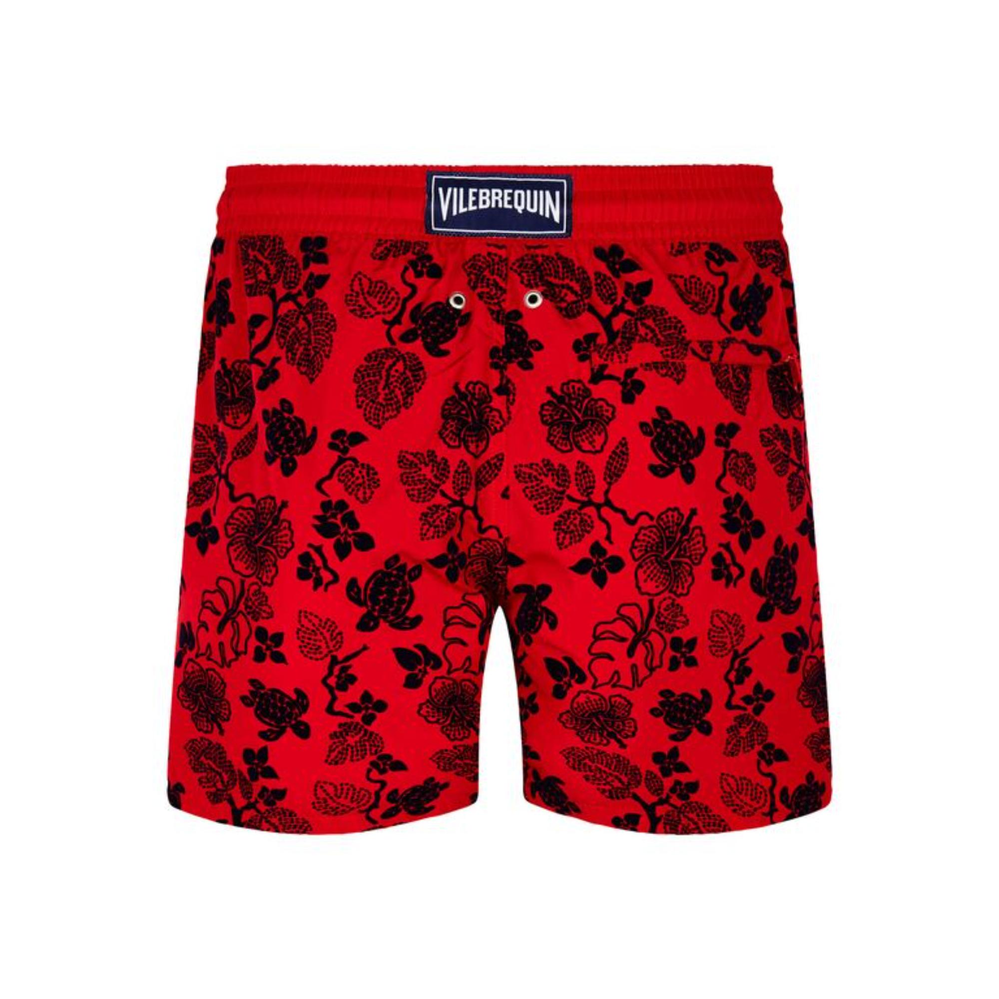 Red Print Father/Son Flock N.Turt Lf Men Mahina Swimsuit