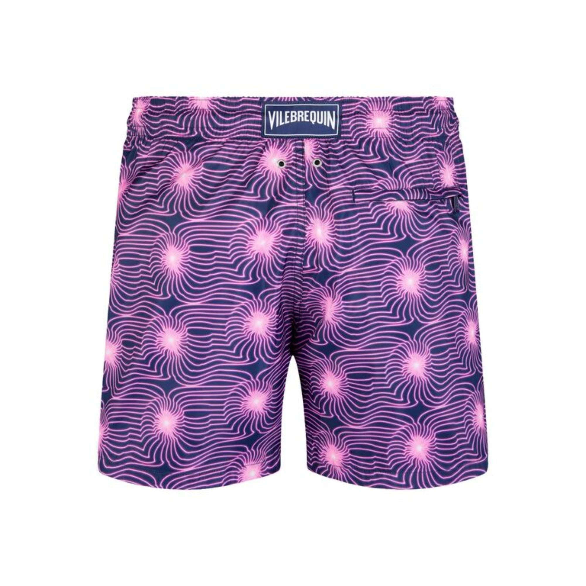 Purple Family Print Hypno Shell Violet Men Mahina Swimsuit