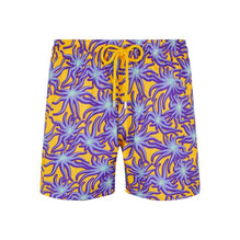 Purple Print Father/Son Octopuss Band Men Mahina Swimsuit