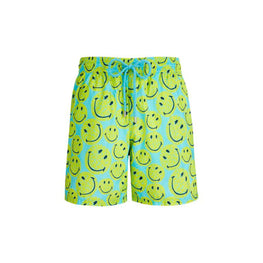 Blue Family Print Turtle Smiley Men Mahina Swimsuit