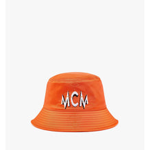 Unisex Logo Embroidery Bucket Hat in Nylon Twill - Orange Slice