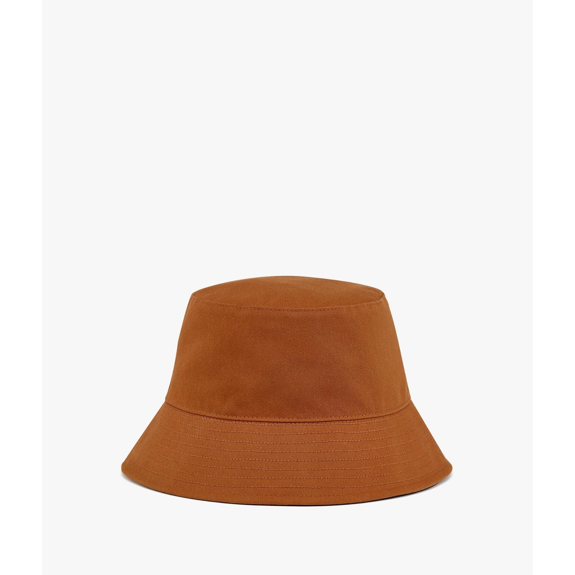 Unisex Reversible Monogram Bucket Hat in Recycled Polyester - Black + Cognac