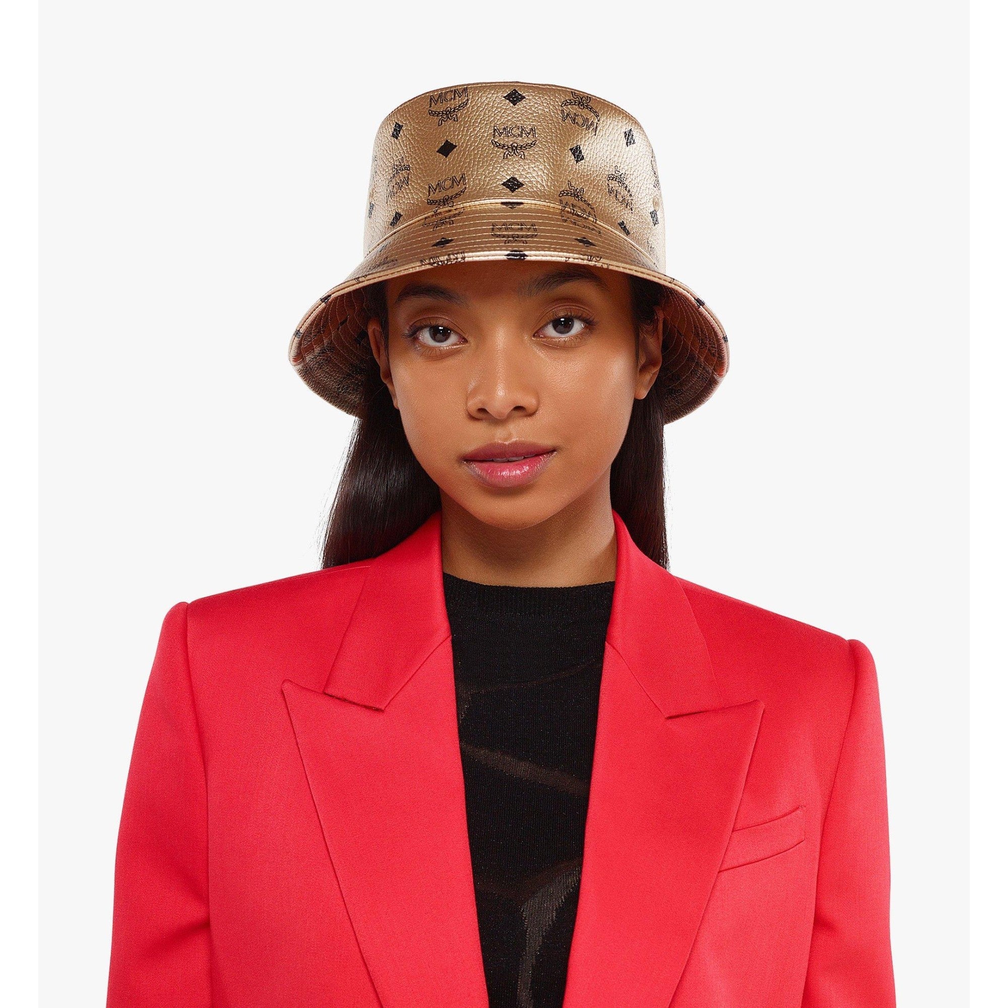 Unisex Bucket Hat in Visetos - Berlin Gold