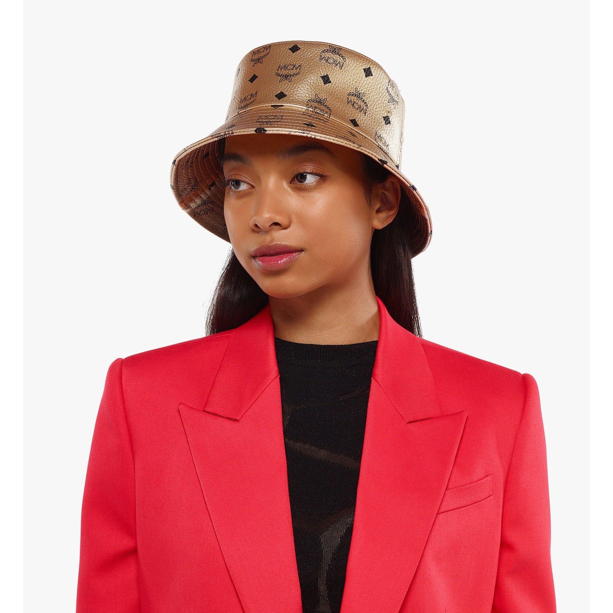 Unisex Bucket Hat in Visetos - Berlin Gold