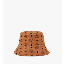 Unisex Reversible Monogram Print Cotton Bucket Hat - Cognac