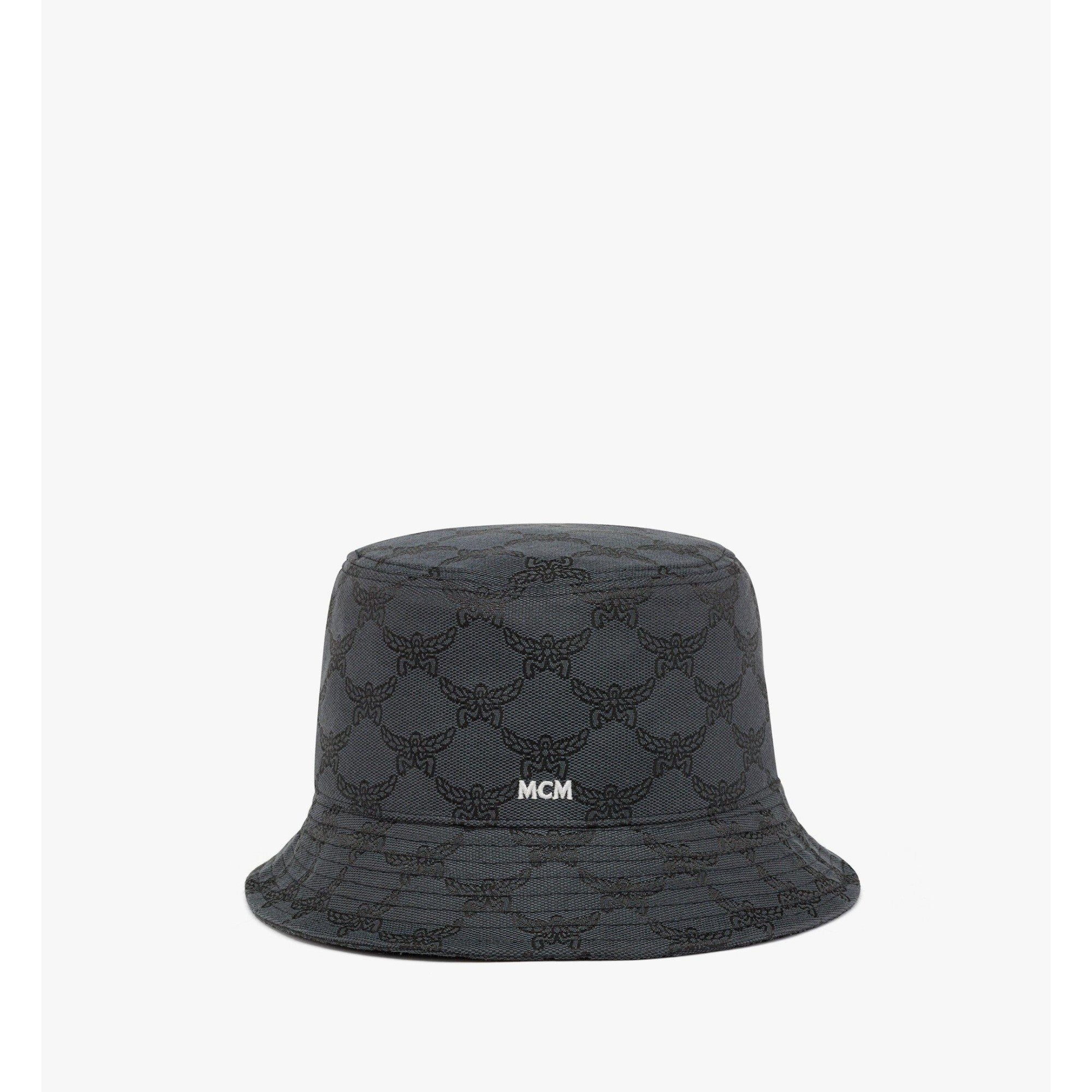 Unisex Bucket Hat in Lauretos Denim Jacquard - Dark Grey