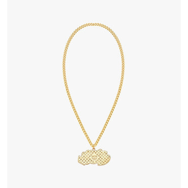 Unisex MCM x SAMBYPEN Logo Pendant Necklace - Gold