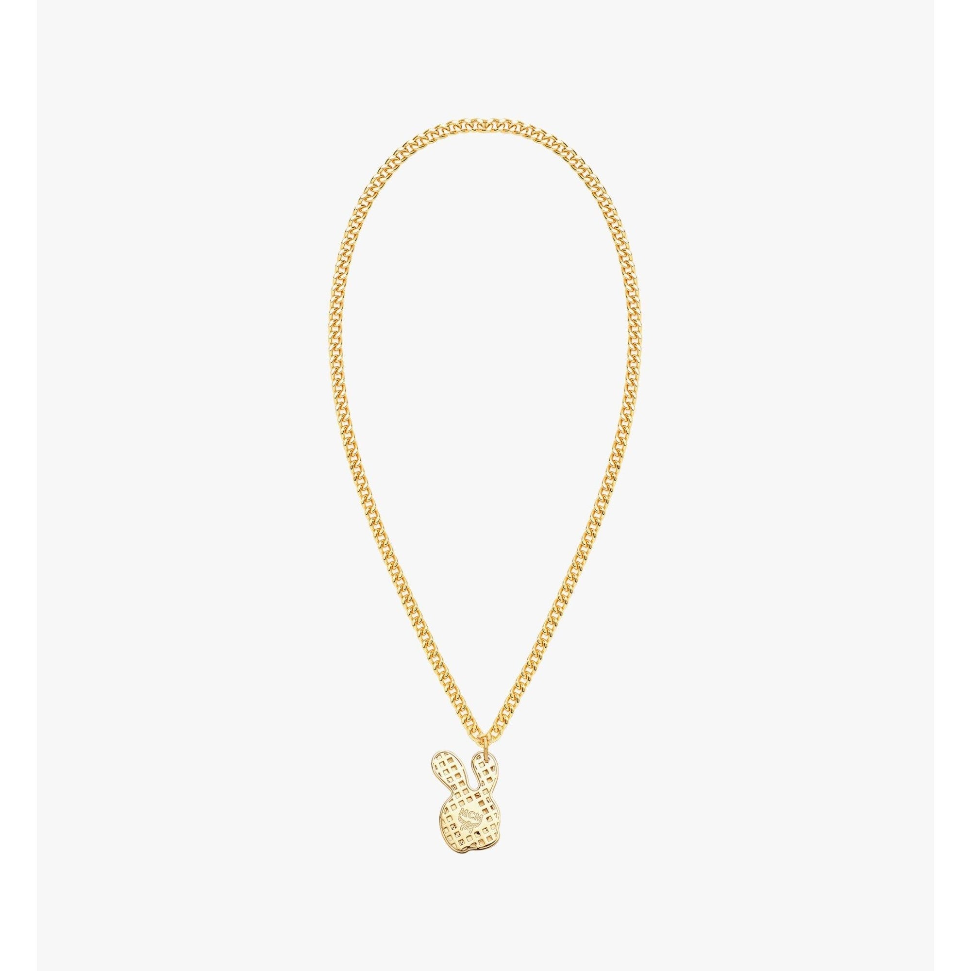 Unisex MCM x SAMBYPEN Rabbit Pendant Necklace - Gold