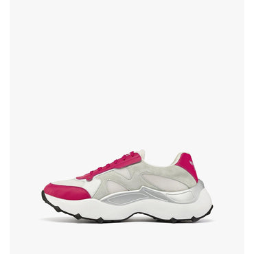 Women Skystream Sneakers In Mcmotor Leather - Fuchsia Purple