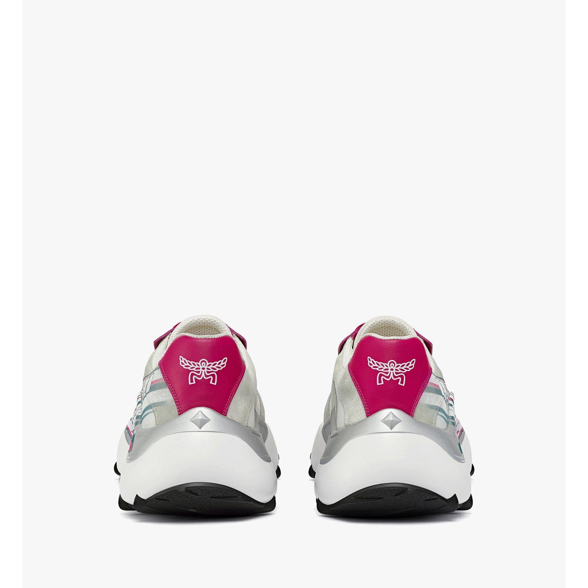 Women Skystream Sneakers In Mcmotor Leather - Fuchsia Purple