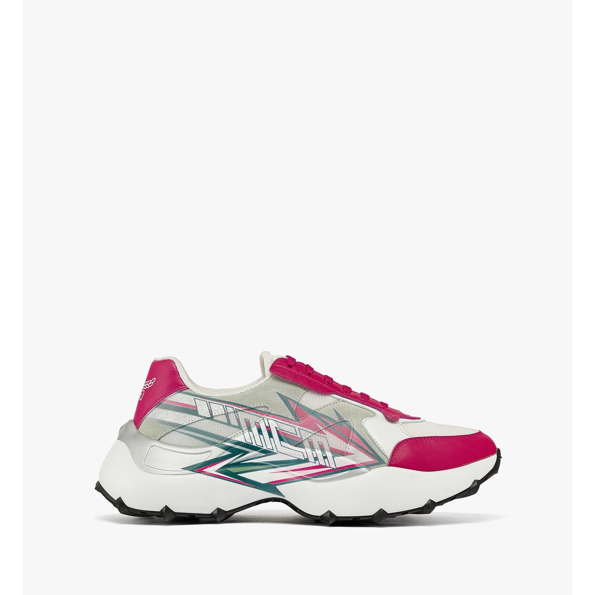 Women Skystream Sneakers In Mcmotor Leather - Fuchsia Purple