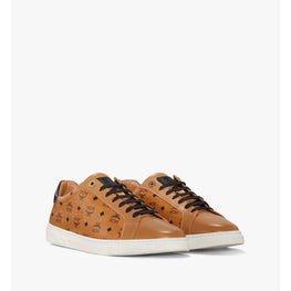 Women Terrain Lo Sneakers in Visetos - Cognac