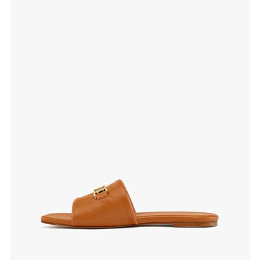 Unisex Mode Travia Flat Sandals - Cognac