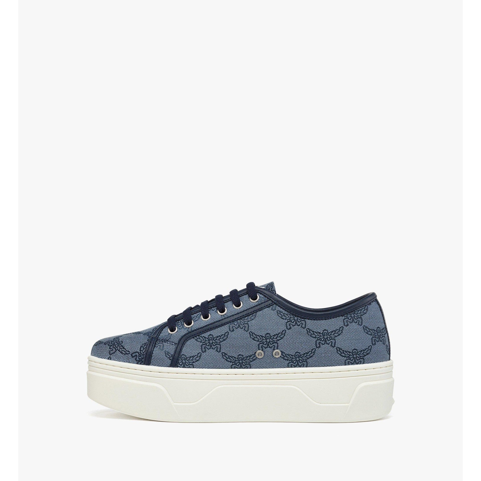 Unisex Skyward Platform Sneakers in Lauretos Jacquard - Indigo