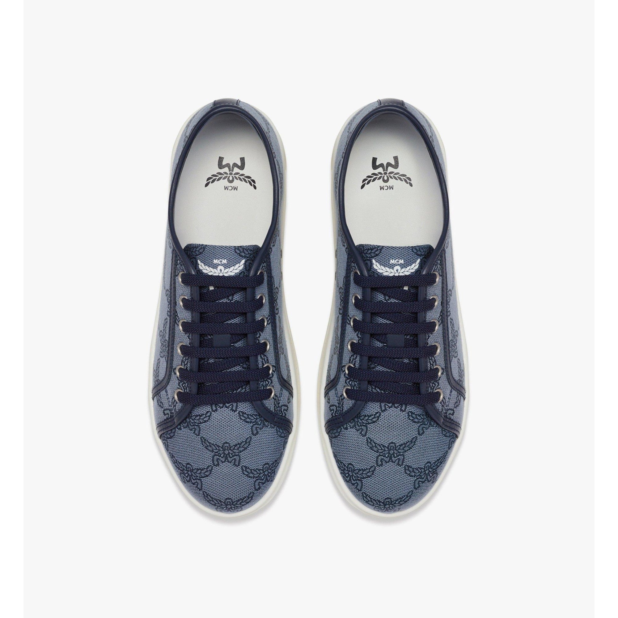 Unisex Skyward Platform Sneakers in Lauretos Jacquard - Indigo