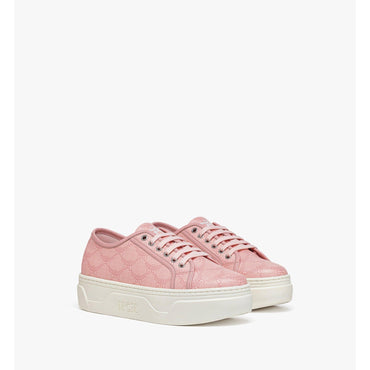 Unisex Skyward Platform Sneakers in Lauretos - Silver Pink