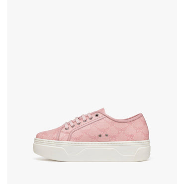 Unisex Skyward Platform Sneakers in Lauretos - Silver Pink