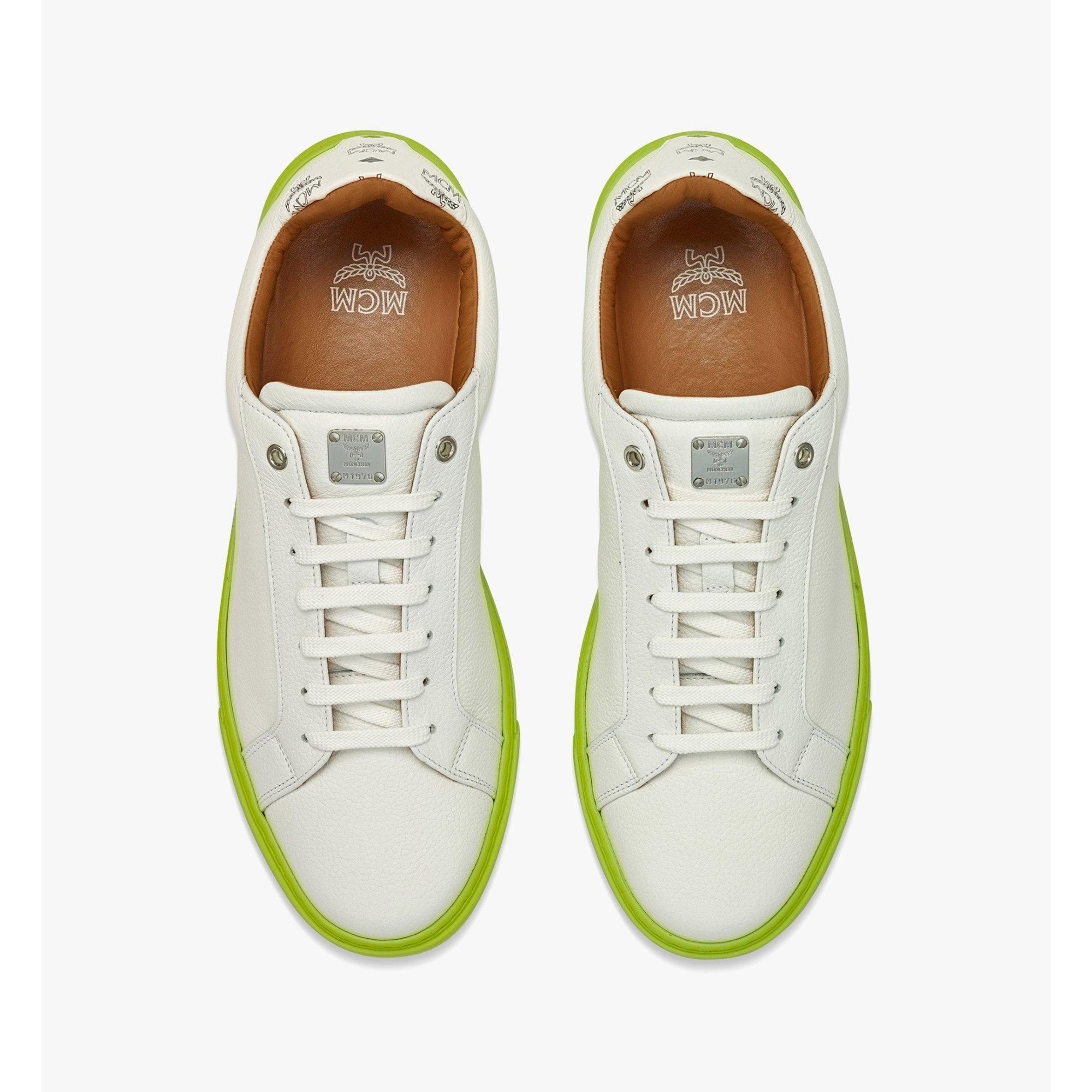 Men Terrain Lo Sneakers in Calf Leather - White