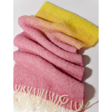 Women Two-Tone Scarf - Fuchsia