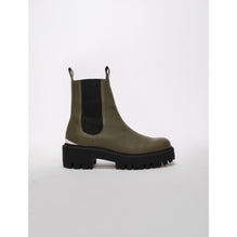 Women Platform Chelsea Boots - Khaki