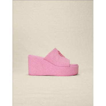Women Platform Sandals - Fuchsia Pink