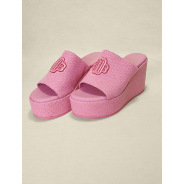 Women Platform Sandals - Fuchsia Pink