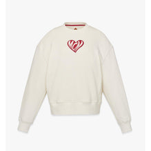 Women Heart Logo Sweatshirt in Organic Cotton - Ivory