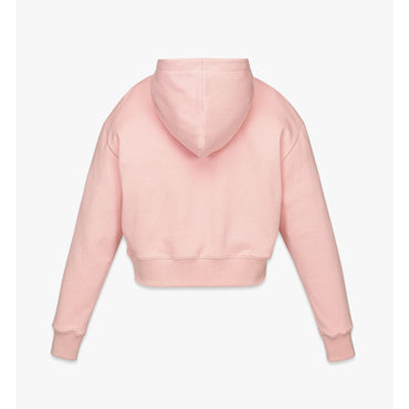 Women Year Of The Snake Bouclé Cropped Hoodie - Soft Pink