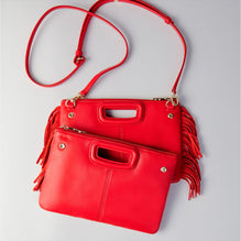 Women Leather M Duo Purse - Red