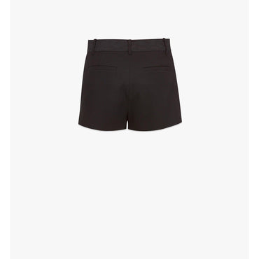 Women Tailored Shorts in Wool - Black