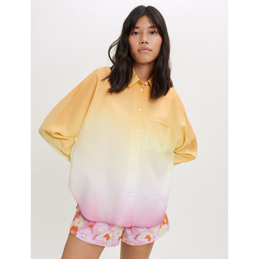 Women Tie-Dye Shirt - Yellow