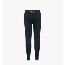 Women Monogram Leggings in Recycled Nylon - Black