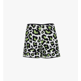 Women Leopard Jacquard Shorts - Multi