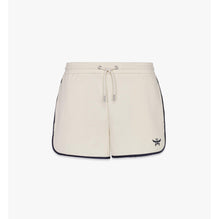 Women Essential Logo Ponte Track Shorts - Ivory