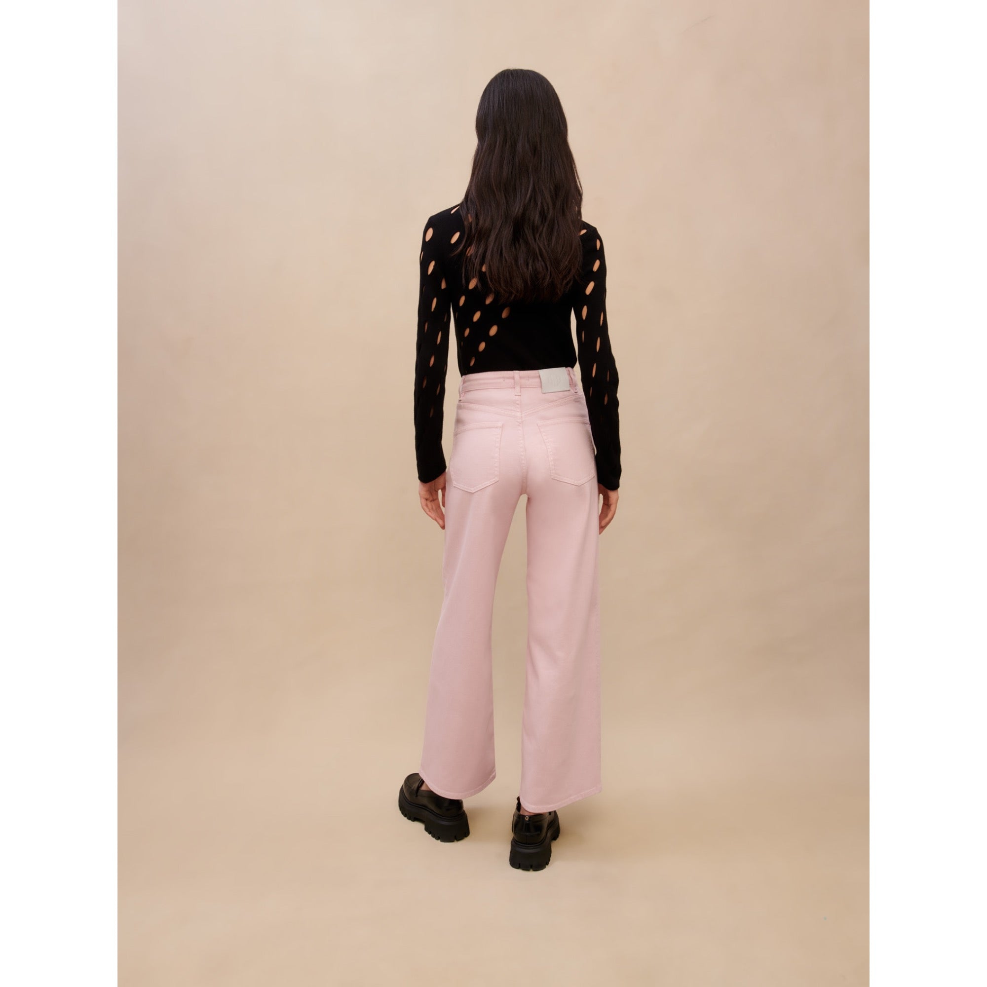 Women Large Pink Jeans - Parma Violet