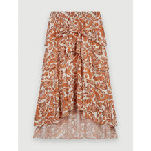 Women Printed Cotton Underskirt - Orange