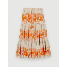 Women Fully Embroidered Petticoat - Orange