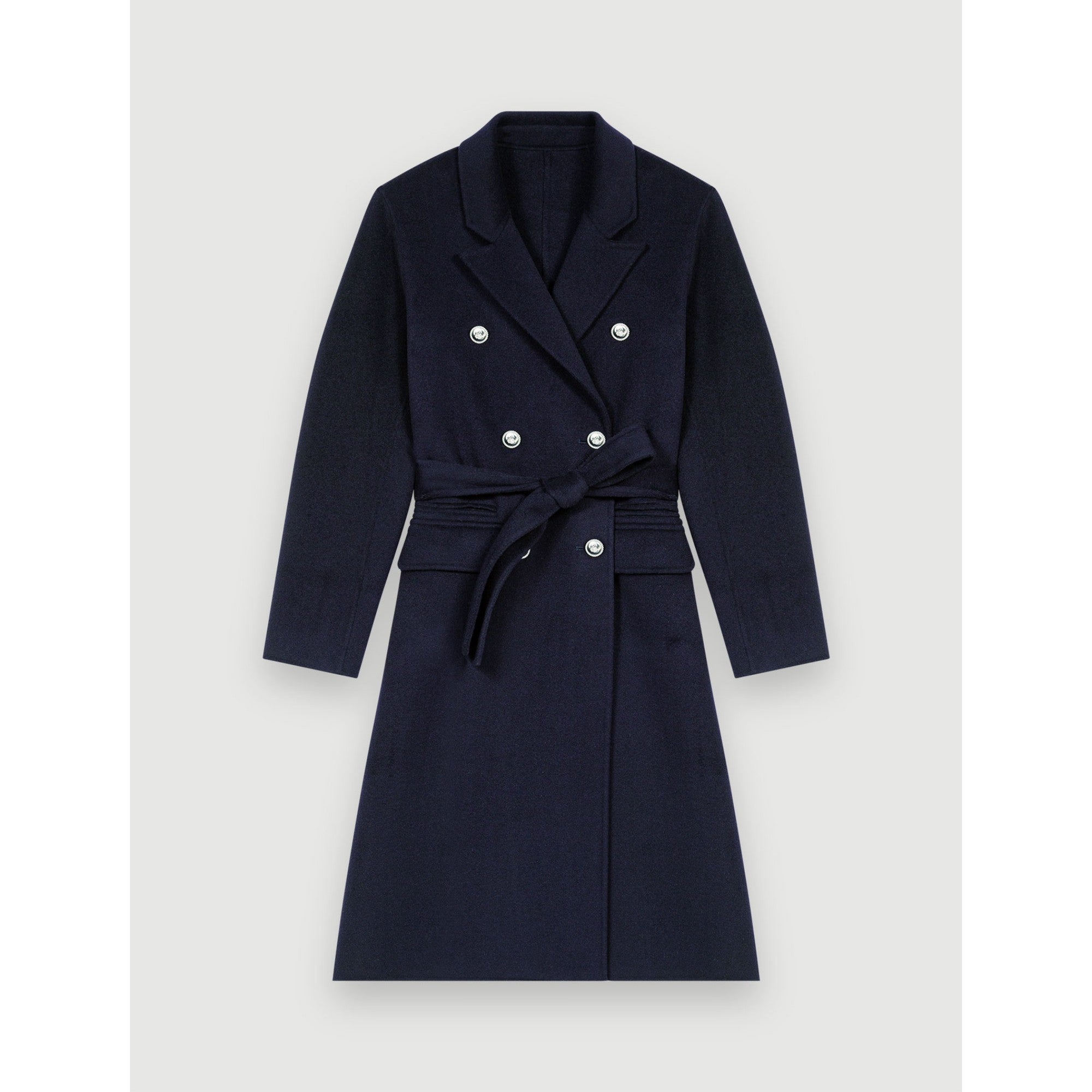 Women Wool Coat - Navy