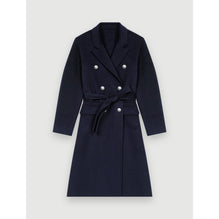 Women Wool Coat - Navy