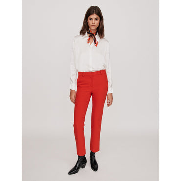 Women Straight-Leg Pants - Red