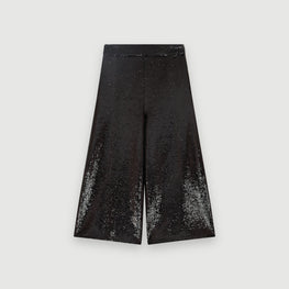 Women Sequin Pants - Black