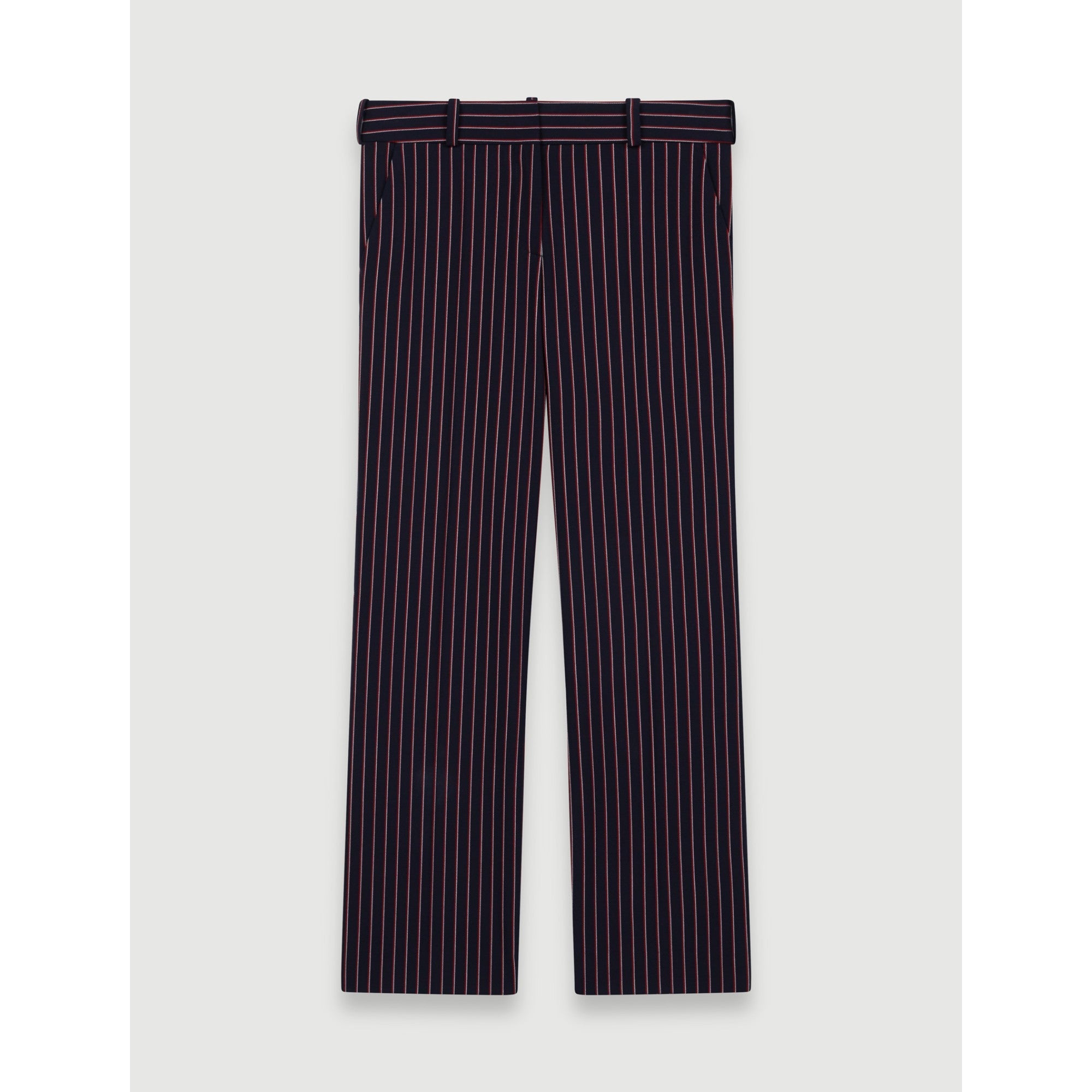 Women Striped Suit Trousers - Navy