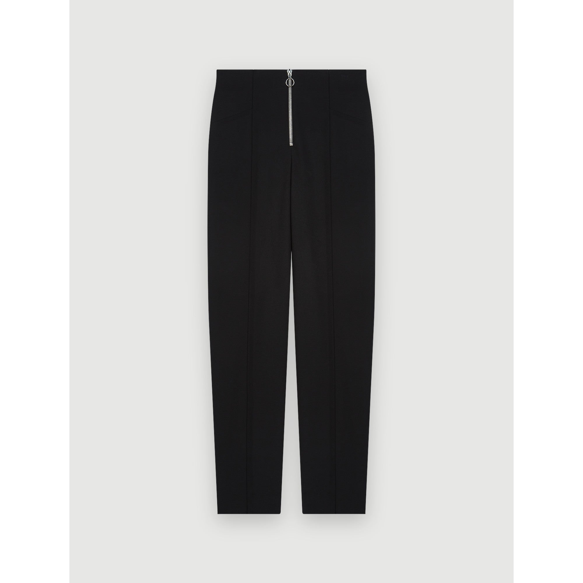 Women Recycled Polyester Straight Cut Trousers - Black