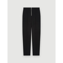 Women Recycled Polyester Straight Cut Trousers - Black