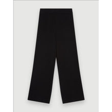 Women Black Wide-Leg Knitted Pants - Black