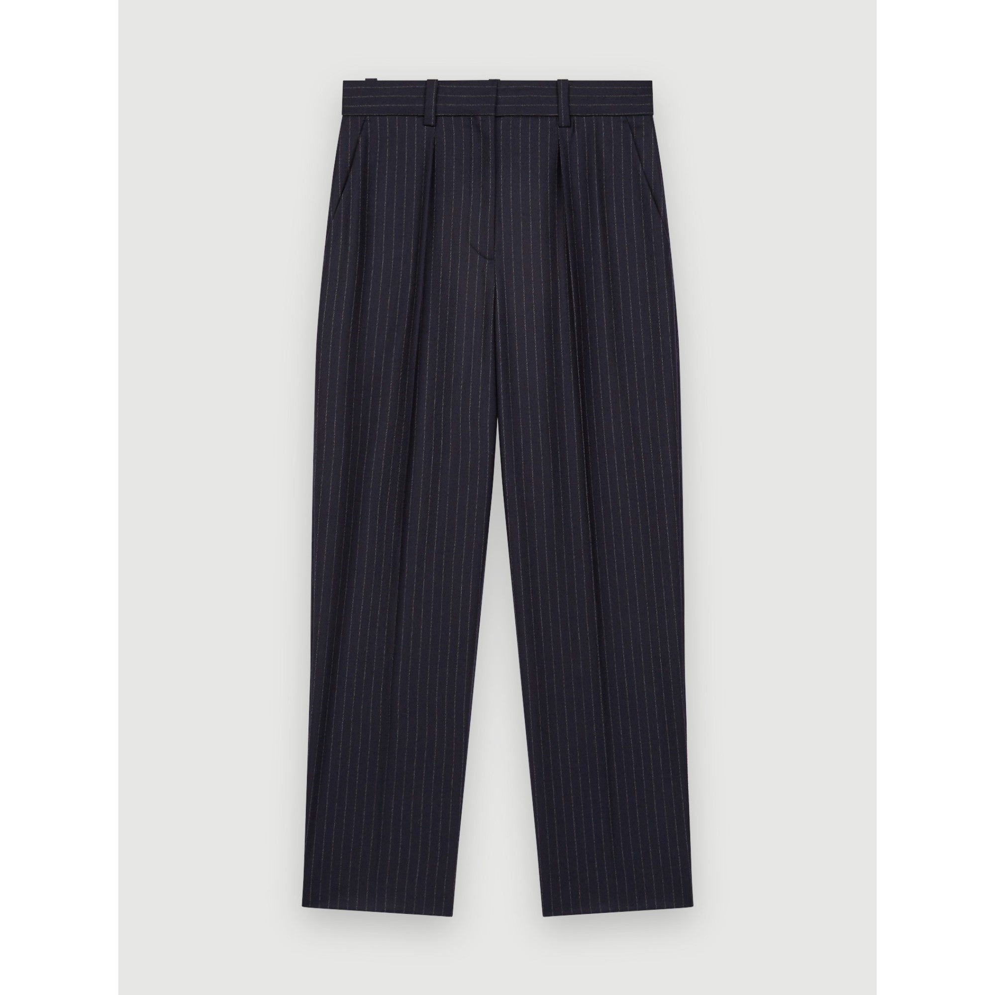 Women Cashmere Wool Trousers - Navy